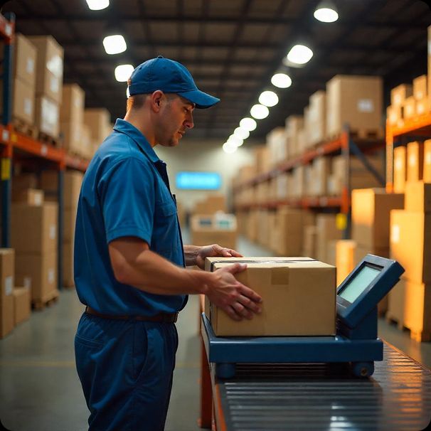 Shipping warehouse worker